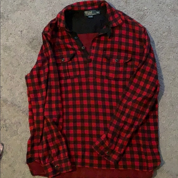 Ralph Lauren half button down lumberjack - Picture 1 of 3